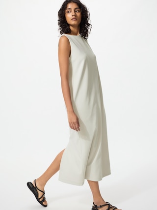 クレープジャージーワンピースノースリーブ