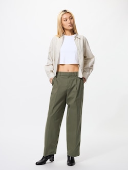 タックワイドパンツ/コットン