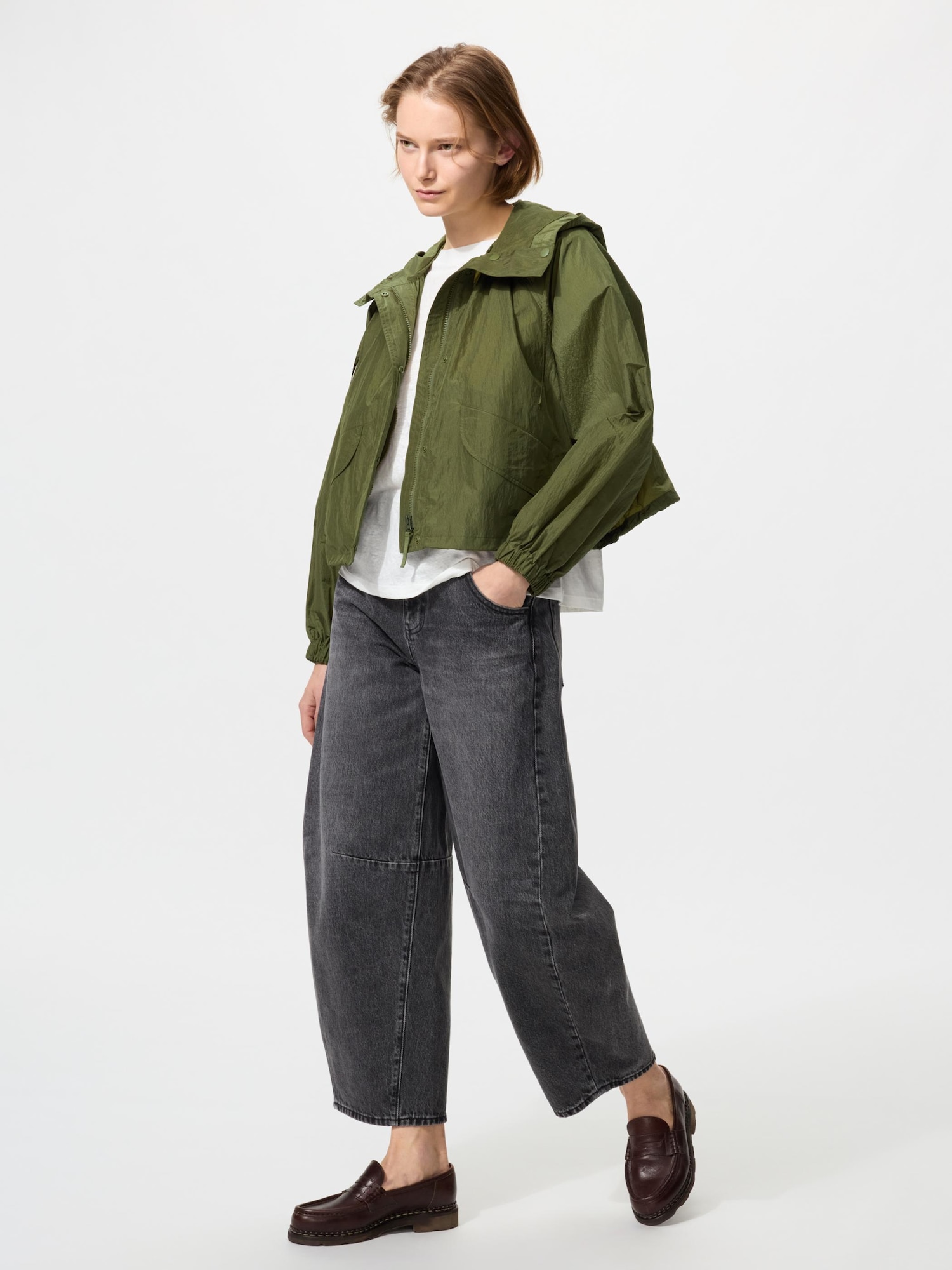 ユニクロ　コントワーデコトニエ　ユーティリティショートパーカ　Mサイズ ユニクロ公式 | ユーティリティーショートパーカ