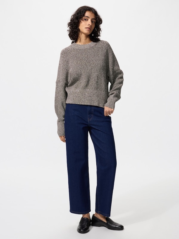 コットンリラックスクルーネックセーター