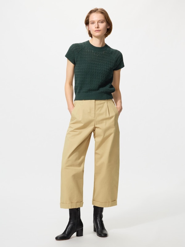 リネンクルーネックセーター