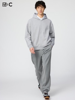 タックワイドテーパードパンツ