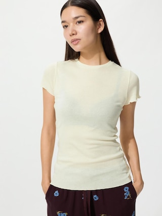 コットンフリルTシャツ
