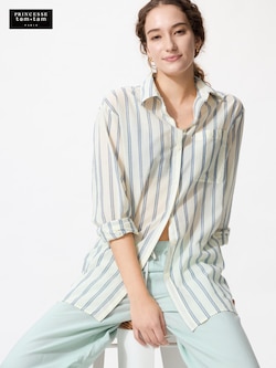 コットンロングシャツ