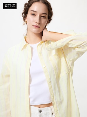 コットンロングシャツ