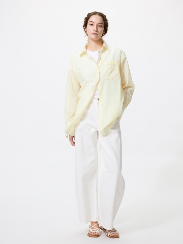 コットンロングシャツ