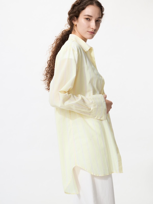 コットンロングシャツ