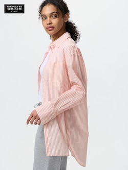 コットンロングシャツ