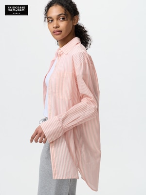 コットンロングシャツ