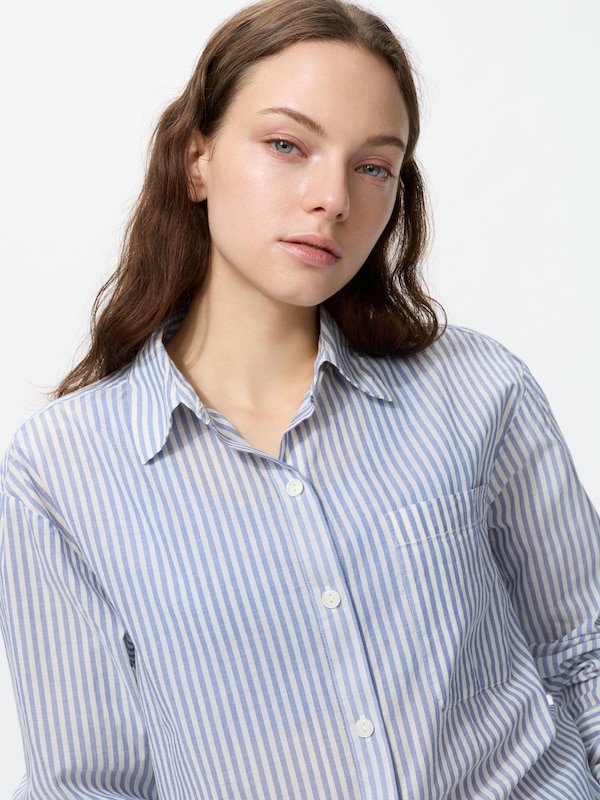 コットンロングシャツ