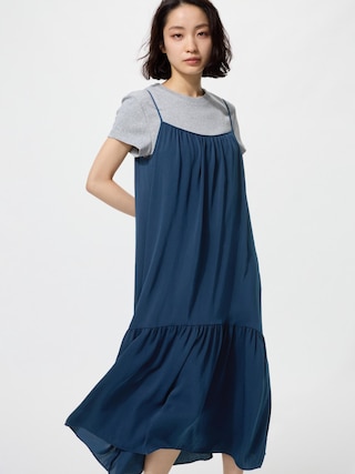 ティアードキャミソールワンピース/丈短め