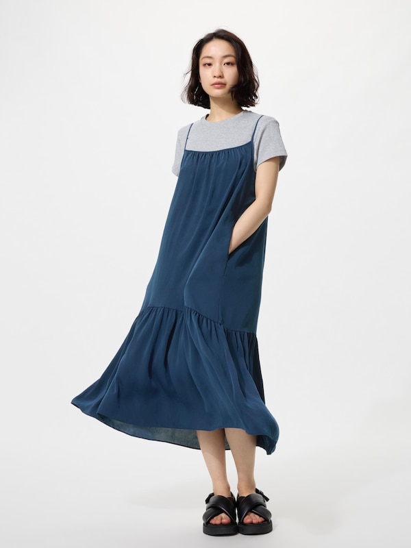 ティアードキャミソールワンピース/丈短め