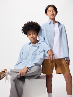 KIDS シャンブレー シャツ