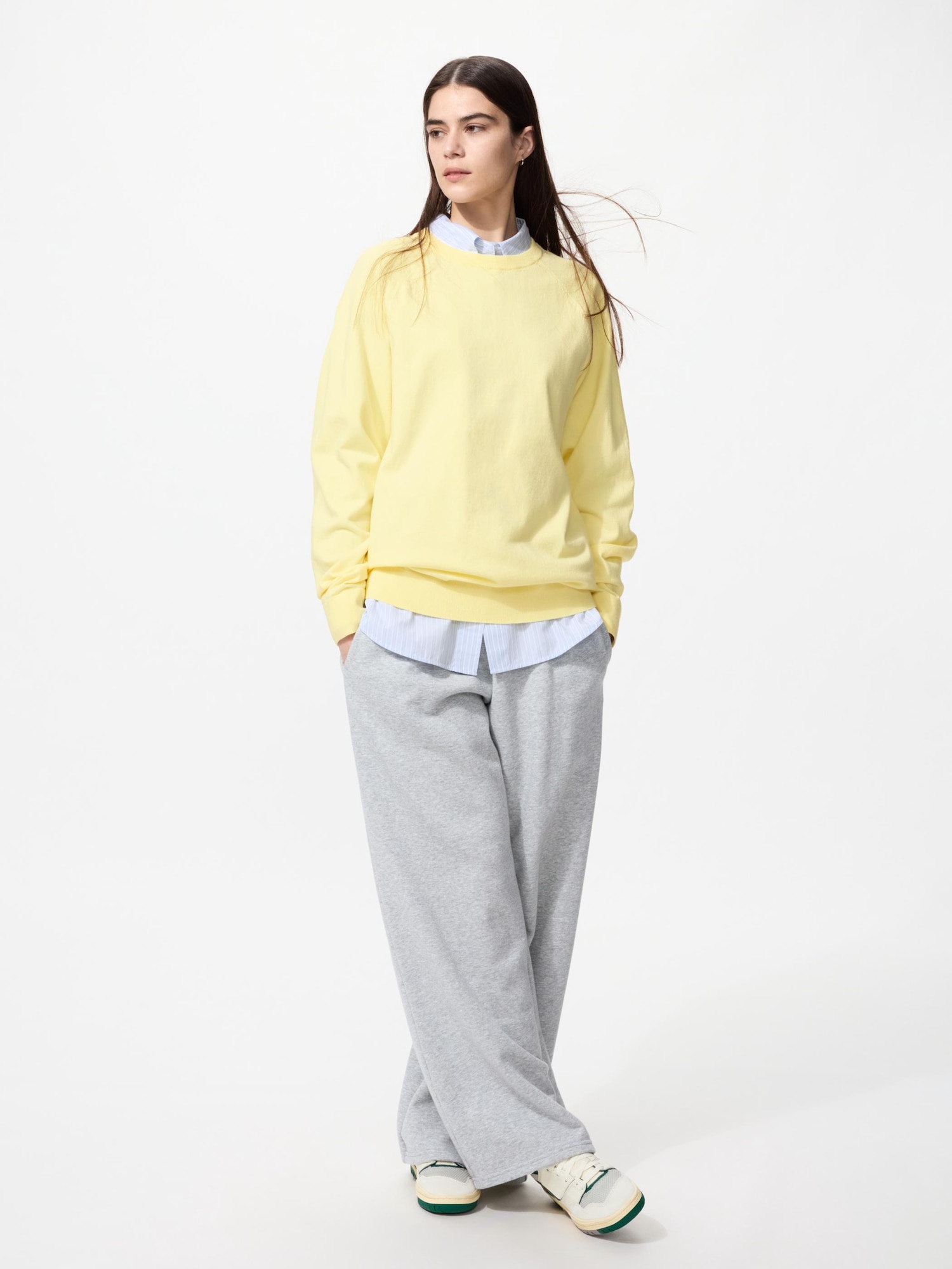 新品未使用品　UNIQLO カシミヤクルーネックセーター　黄色　① Men's Premium Lambswool Sweater | UNIQLO US