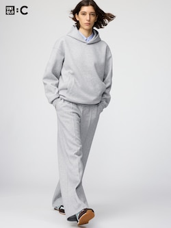 スウェットストレートパンツ丈長め