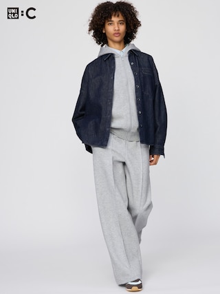 スウェットストレートパンツ/丈長め