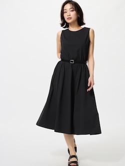 ウルトラストレッチエアリズムワンピース/ノースリーブ/丈短め