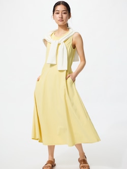 ウルトラストレッチエアリズムワンピース/ノースリーブ/丈短め