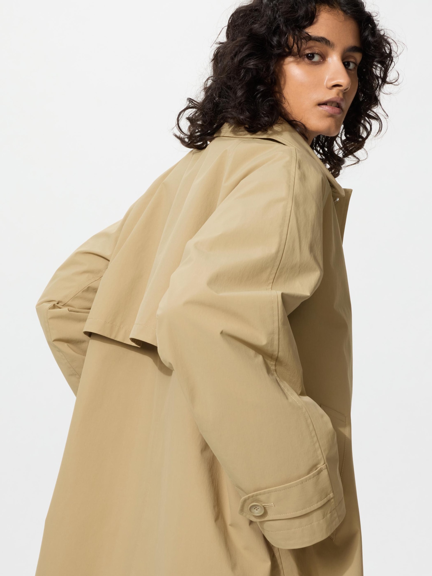 【新品】UNIQLO ステンカラーショートコートリラックスフィット ユニクロ公式 | ステンカラーショートコートリラックスフィット