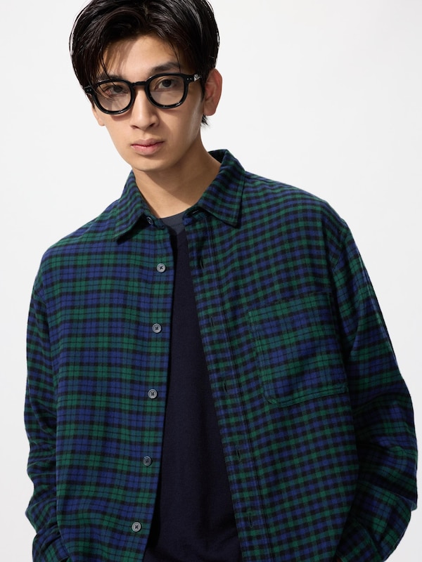 フランネルチェックシャツ