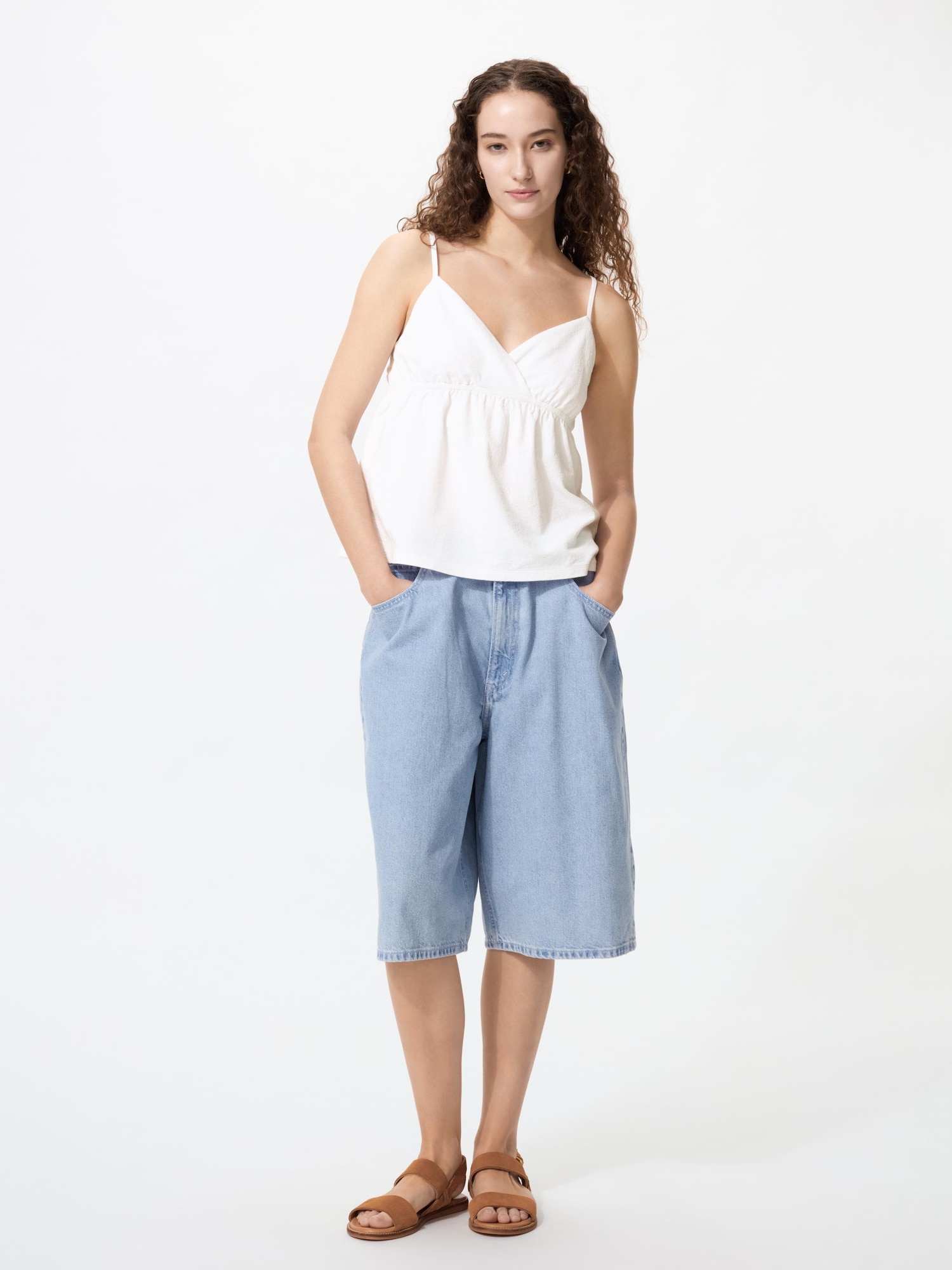 WOMEN ギャザーキャミソール | UNIQLO UNIFORM
