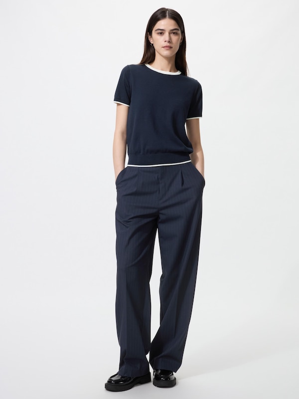 UVカットクルーネックセーター