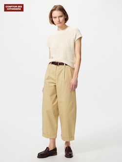 コットンバギーパンツ