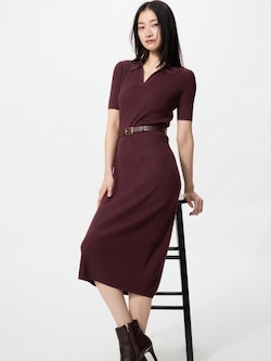 ウォッシャブルスキッパーポロワンピース