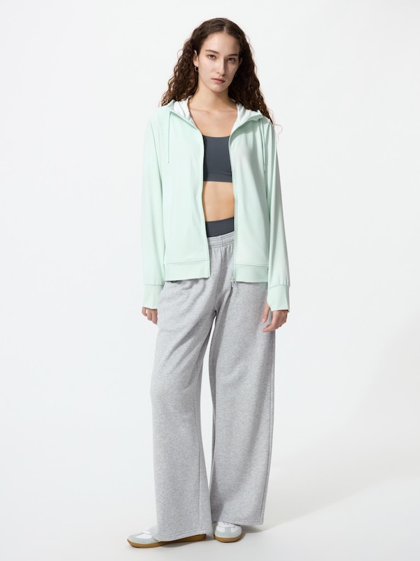 エアリズムUVカットメッシュフルジップパーカ