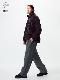 フリースワイドパンツ/丈長め