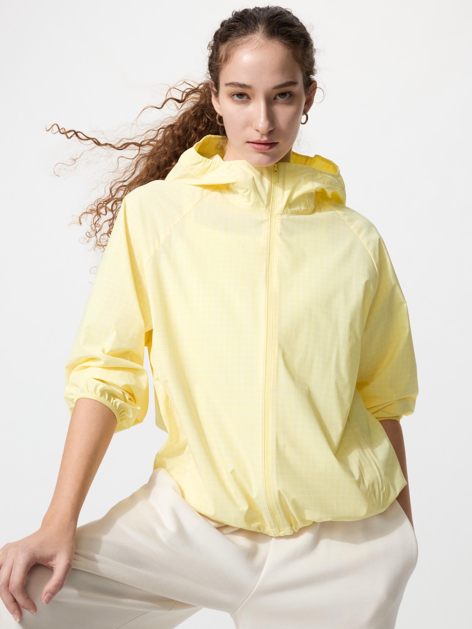 UNIQLO Womens UV Parka NANODESIGN Check