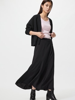 マーメイドマキシスカート丈短め