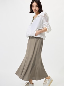 マーメイドマキシスカート丈短め