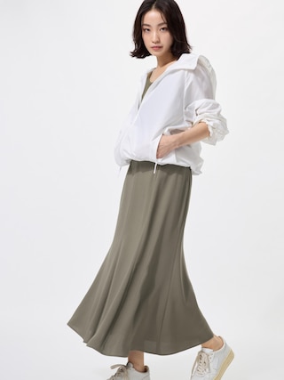 マーメイドマキシスカート丈短め