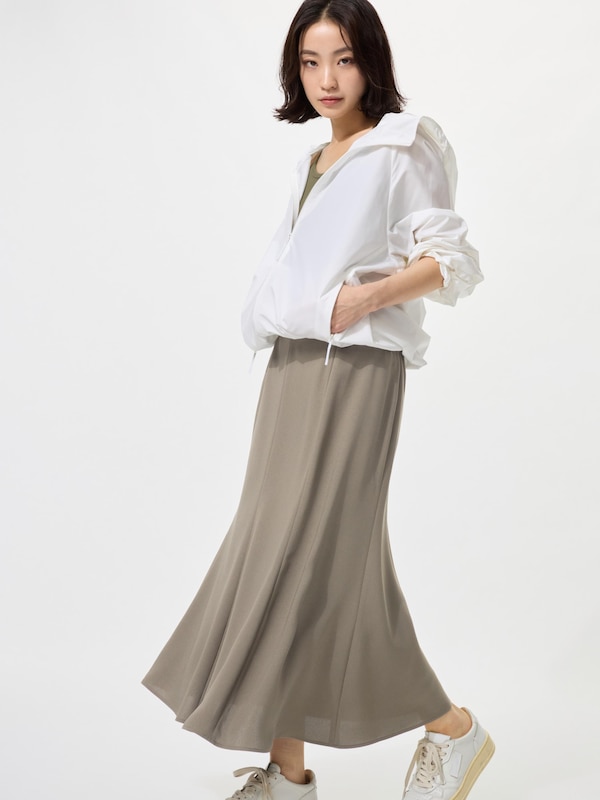 マーメイドマキシスカート丈短め