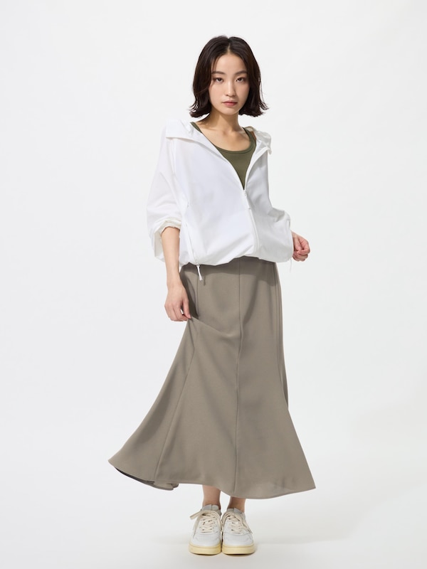 マーメイドマキシスカート丈短め