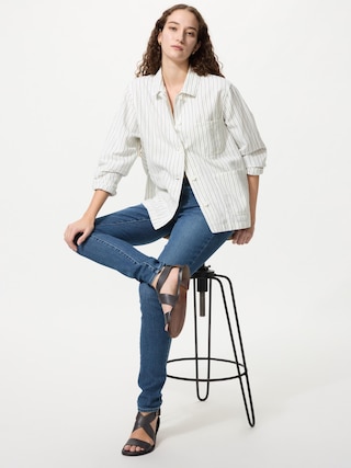 ウルトラストレッチスキニージーンズ/丈長め