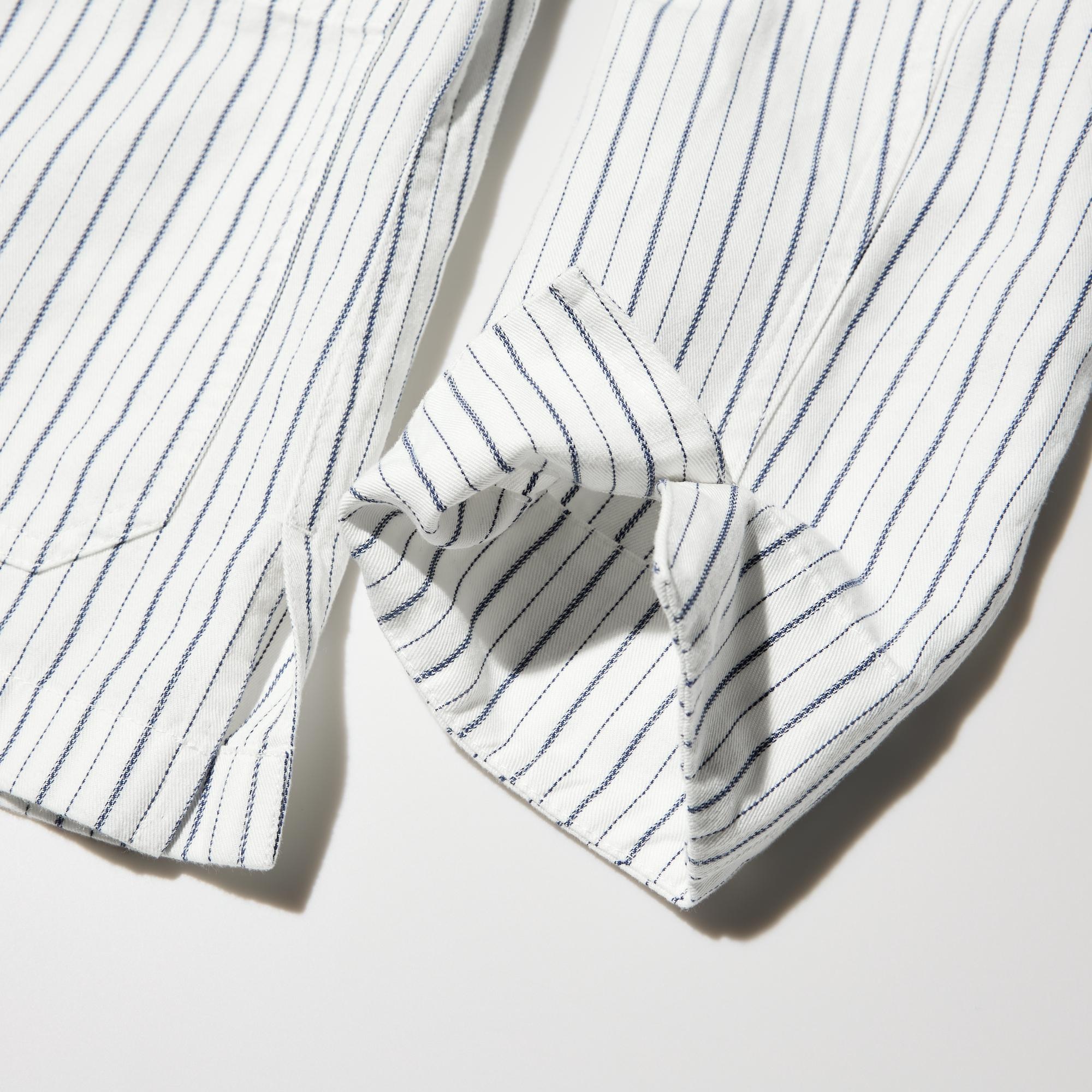WOMEN リネンブレンドカバーオール/ストライプ | UNIQLO UNIFORM