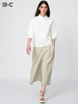 コットンキュロット丈短め