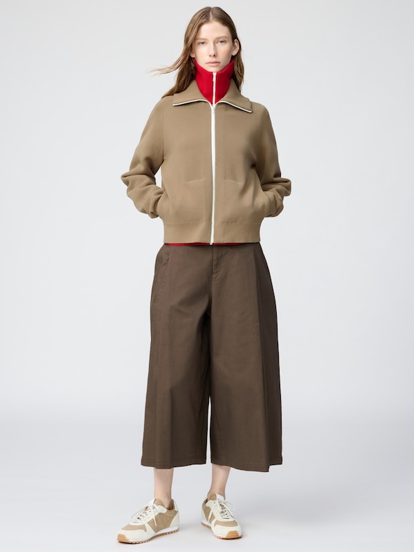 コットンキュロット丈短め