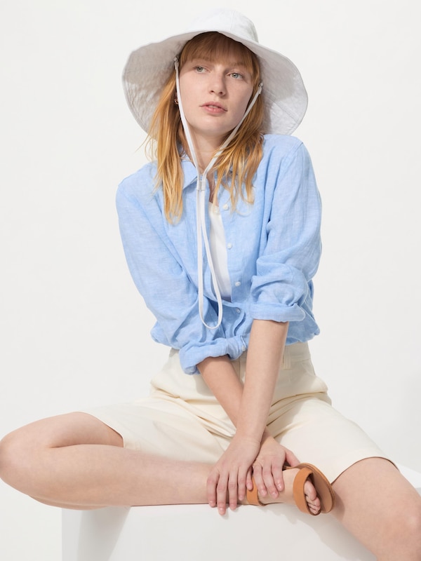 UVカットワイドブリムハット