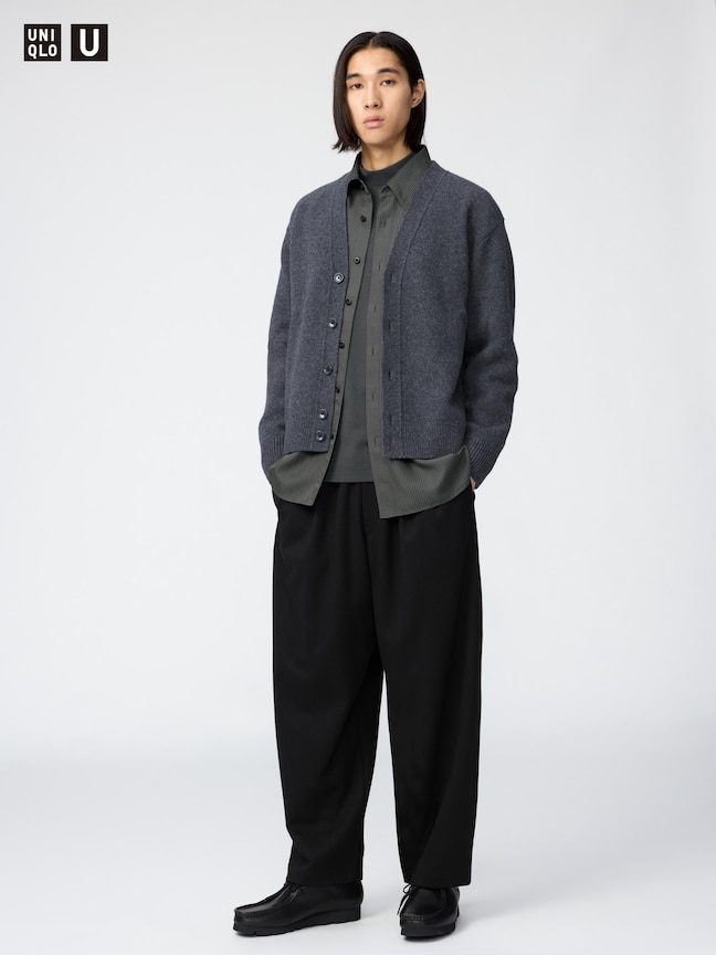 磨毛寬版長褲(Uniqlo U)
