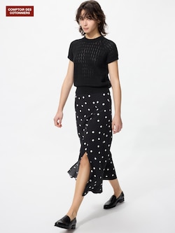 レーヨンプリントロングスカート