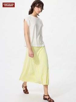 プリーツニットロングスカート