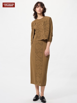 コットンクロシェロングスカート