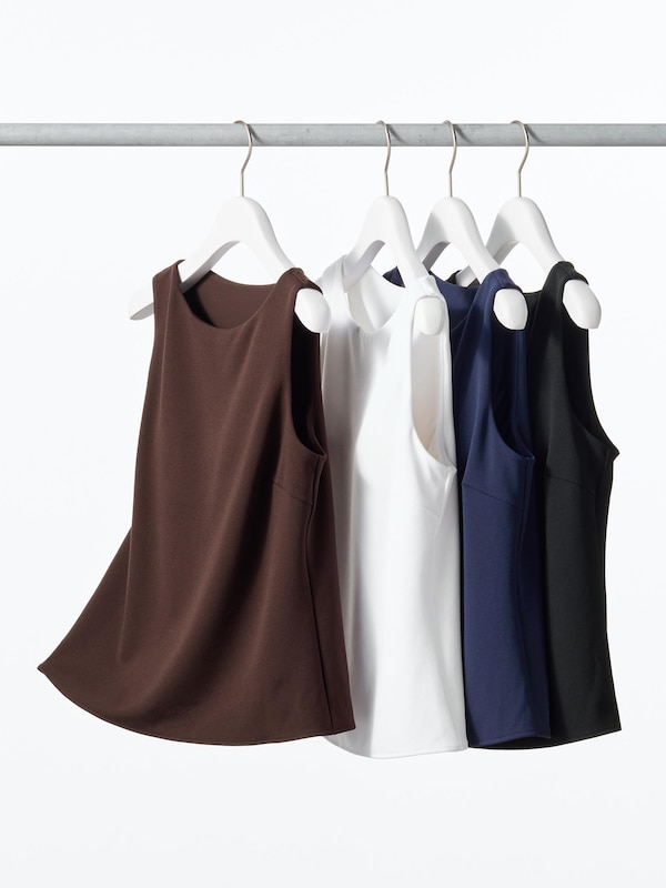 クレープジャージーボートネックブラトップ