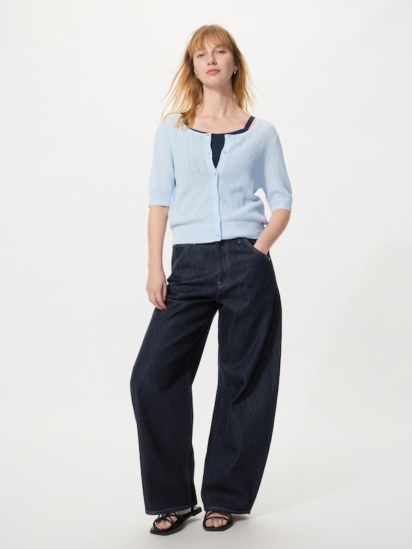 シアーレースクルーネックカーディガン