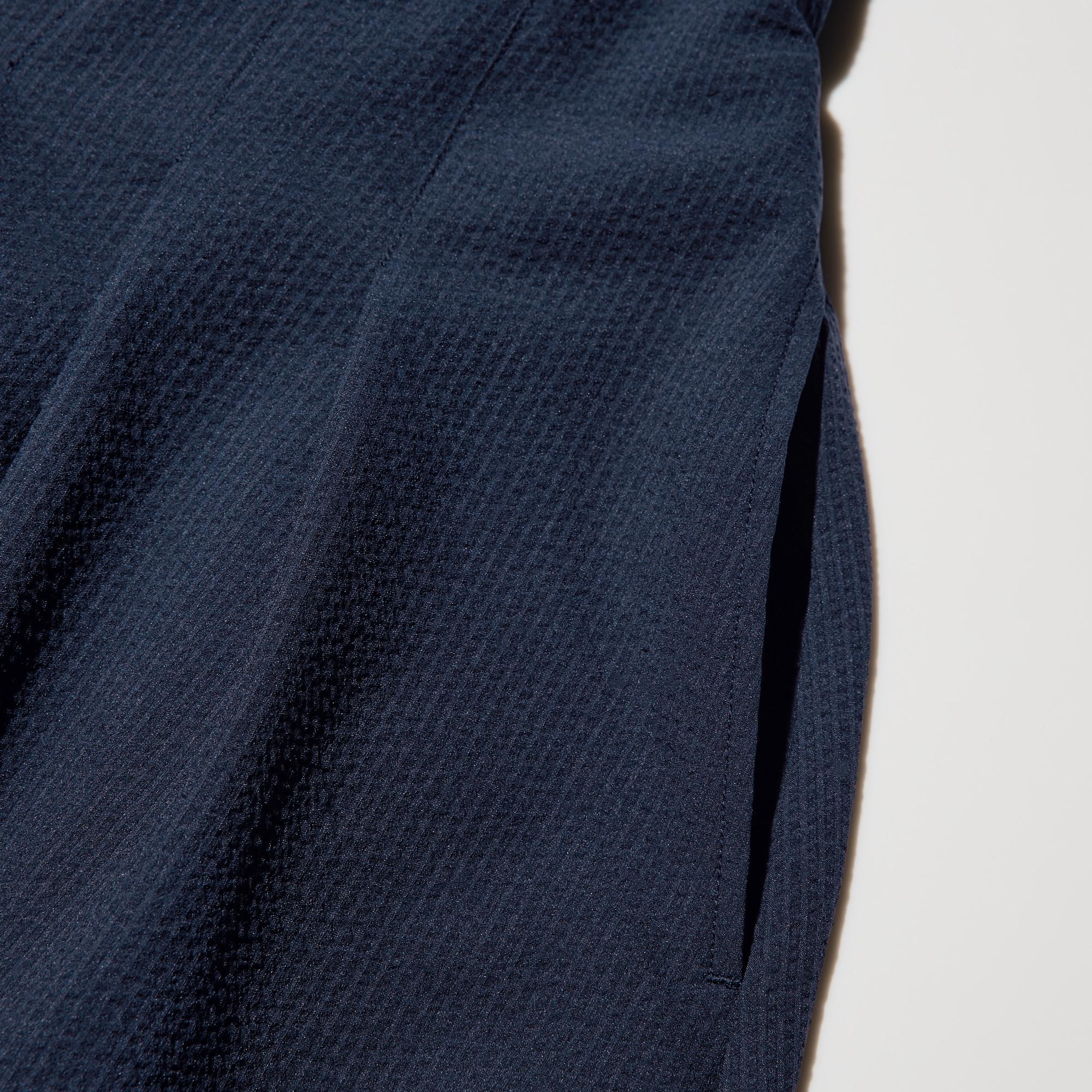 WOMEN シアサッカーシャツワンピース/丈短め | UNIQLO UNIFORM