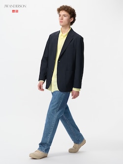 ストレートジーンズ/丈長め