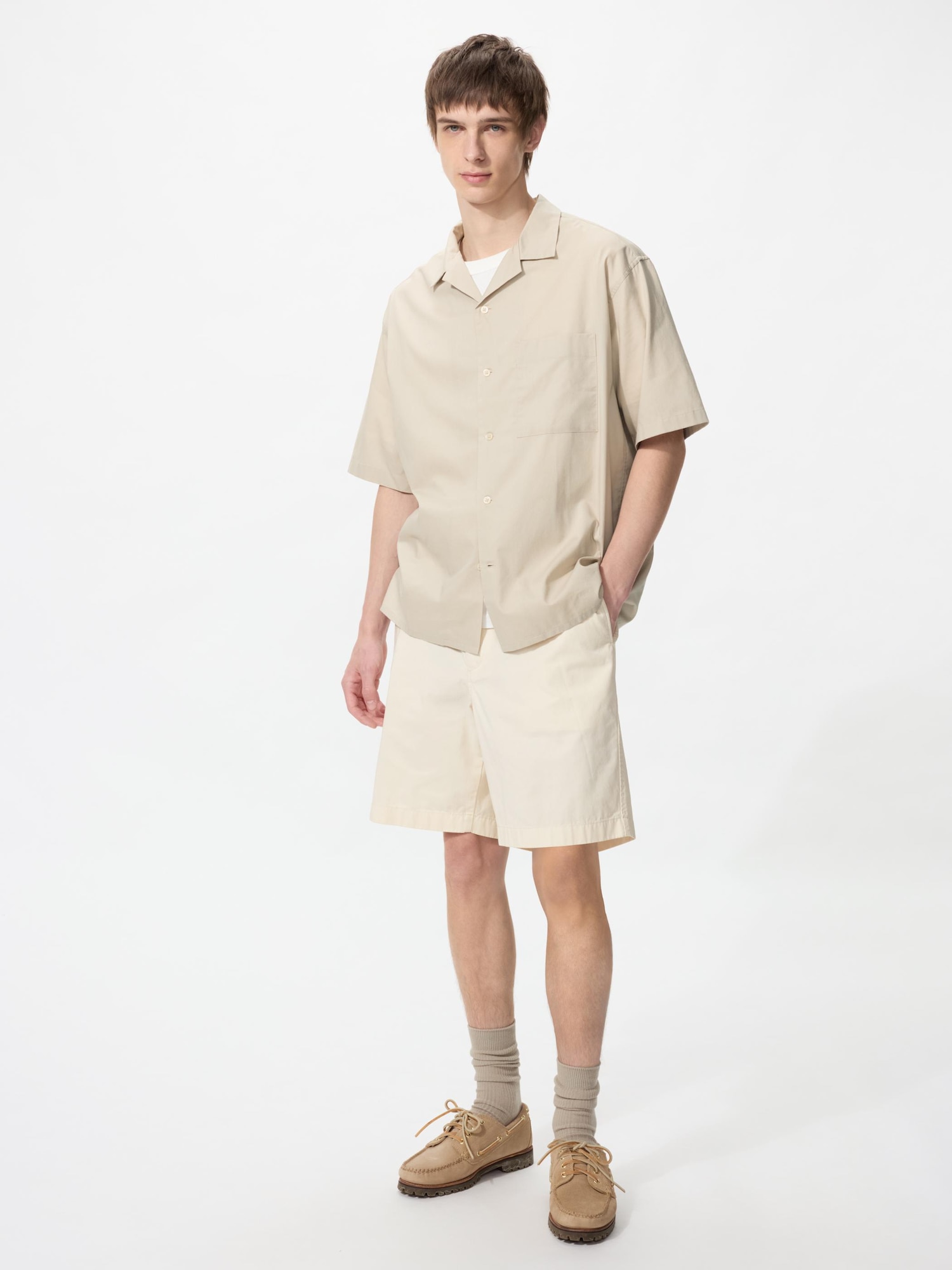 ユニクロ公式 | オープンカラーシャツ